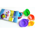 250ml, 125ml, 80ml, 60ml Colorido Silicona Cocina Medición Tazón Equipo